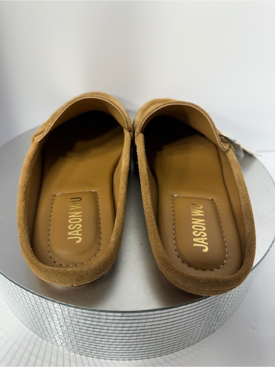 Jason Wu women’s Suede Penny Loafers in Cognac Brown main image 6
